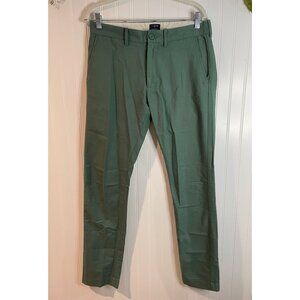 J.Crew The Driggs Mens Slim-Fit Chino Pants 30x32 Green Cotton Blend